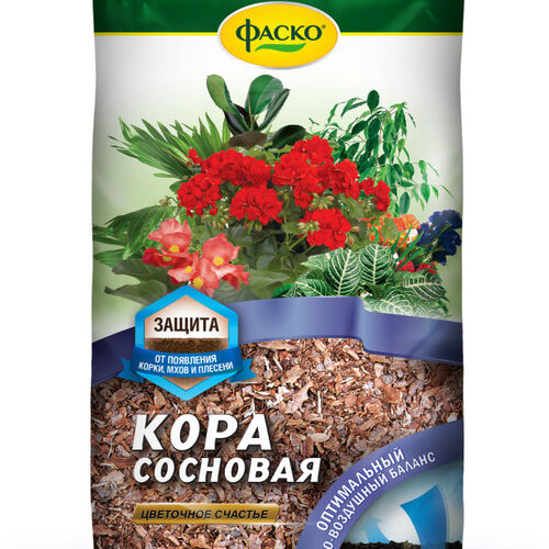 Кора сосновая Цветочное счастье 2,5 л 